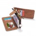 iPhone 6 6s Plus 5.5 - CaseMe Vintage 2 in 1 Genuine Leather Flip Zipper Wallet Protective Cover Case - Brown